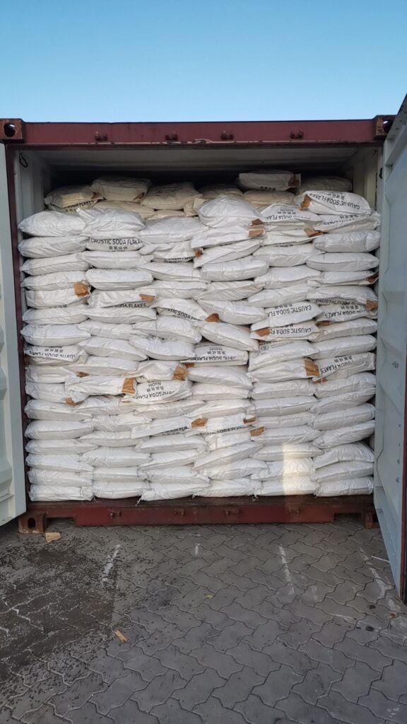 Caustic soda pearls