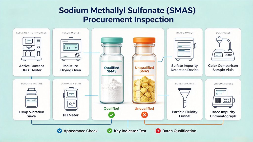 Key Test Indicators for Purchasing Construction-Grade Sodium Methallyl Sulfonate (SMAS)